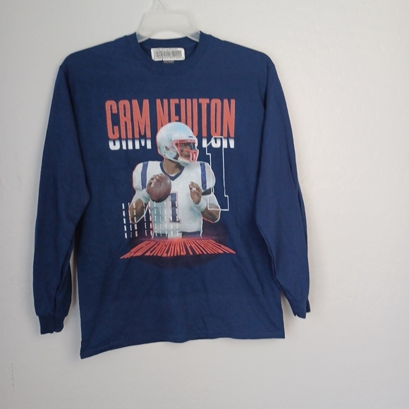 Gildan Other - Cam Newton FOOTBALL Men's Shirt Long Sleeve M Blue